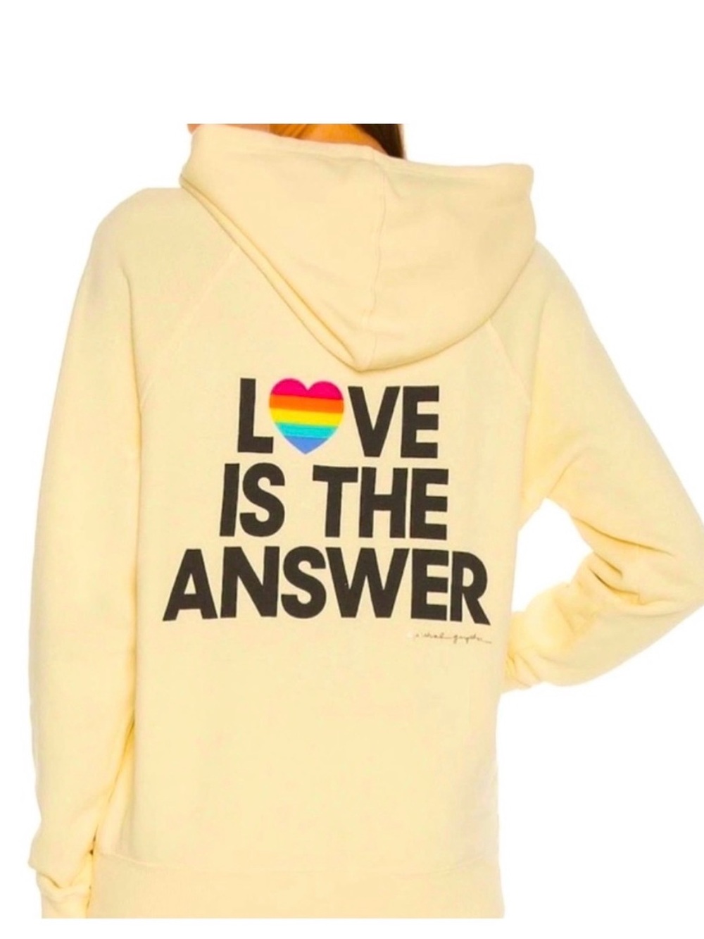 SPIRITUAL GANGSTER WOMENS MEDUIM LOVE IS THE ANSWER KANGAROO POCKET PULLOVER NWT